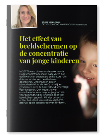 Het effect van beeldschermen op de concentratie van jonge kinderen